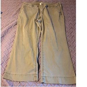Old Navy boot leg chinos